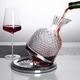 Luxus rotierender Weindekanter bleifrei klares Kristallglas Rotwein Belüfter Dekanter Set elegant für Weinliebhaber