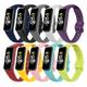 10er-Pack Uhrenarmband für Samsung Galaxy Fit 2 SM-R220 Silikon Ersatz Gurt Metallverschluss Verstellbar Atmungsaktiv Sportarmband Armband