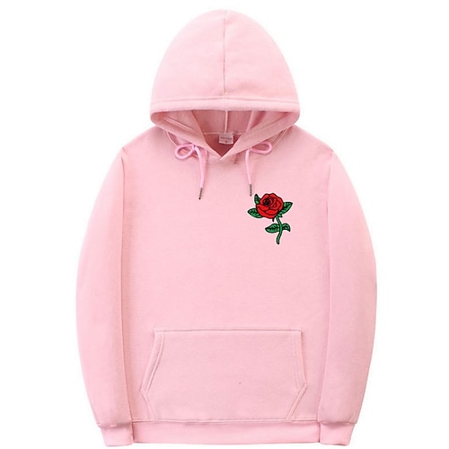 Herren Blumen Bedruckt Langarm Sweatshirts Mit Kapuze Vintage Cool Casual Winter Schwarz Weiß Gelb Bekleidung Designer Übergröße S M L XL 2XL 3XL Image