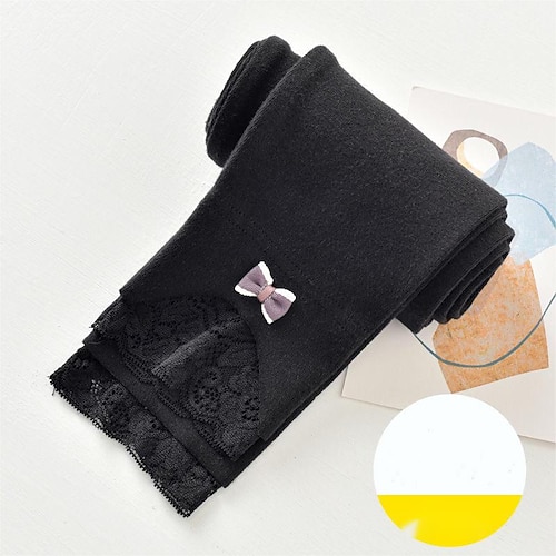 kinderkleidung Mädchen Gamaschen Feste Farbe Aktiv Outdoor Baumwolle 7-13 Jahre Herbst Pink Lila Schwarz Weiß Image