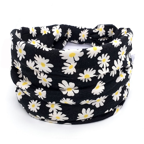 Sommer-Haarband mit breiter Krempe für Damen, bedruckt, elastisches Übungs-Yoga-Haarband, Anti-Schweiß- und Schweißabsorptions-Stirnband, Kopfbedeckung, Haar-Accessoires