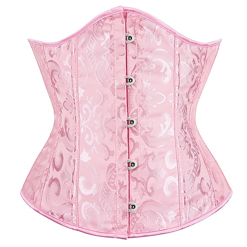 Rokoko Punk Gothic Mittelalterlich Überbrustkorsett Unterwäsche Bustier 14 Plastikknochen Kostüm Damen königlich Hochzeit Hochzeitsgast Erwachsene Korsett Image