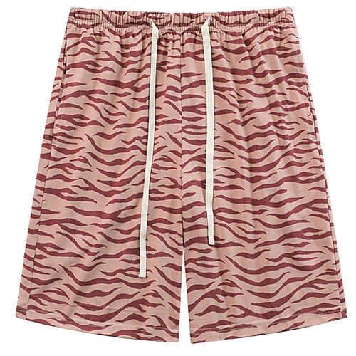 Herren Hausanzug Pyjama-Shorts Tier Grafik-Drucke Brautkleider schlicht Komfort Heim Täglich Bett Baumwolle Atmungsaktiv Weich Elastische Taille Sommer Frühling Wasserblau Schwarz Image