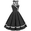 Retro Vintage 1950er Vintage Kleid Cocktailkleid Swing Kleid Neckholder Flare Kleid Weihnachtsparty Kleid Damen Maskerade Party / Abendkleid