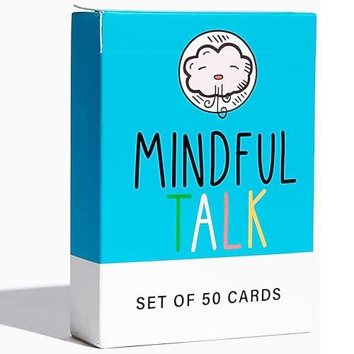 Englische Version des Brettspiels Mindful Talk, Kinderkartenspiel, Kartenspiel, Familien-Casual-Partyspiel