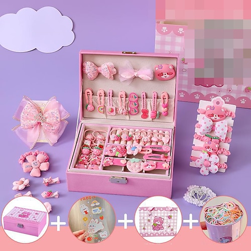 Koreanische Version High-End-Haarschmuck für Kinder, Geschenkbox-Set für Mädchen, Prinzessin-Haarkarte, Mädchen-Kopfbedeckung, Babyschmuck, Geburtstagsgeschenk Image