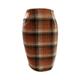 Damen Rock Bodycon Faltenrock Mini Hoher Taillenbund Röcke Bedruckt Plaid Maillard Strasse Täglich Winter Baumwolle Modisch Sexy Dunkelbraun Cachi scuro Hellkaki Pures Schwarz