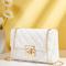 Damen Handtasche Umhängetasche Schultertasche Handy-Beutel PU-Leder B¨¹ro Täglich Schnalle Einstellbar Hohe Kapazität Wasserdicht Feste Farbe Schwarz Weiß Beige