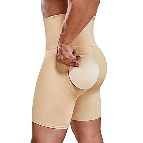 Herren Shapewear Ausgehen Wochenende Weich Bauchkontrolle Hüftheben Körperformung Einfach Kurz Gymnastik Lässig Sportkleidung Schwarz Khaki Image