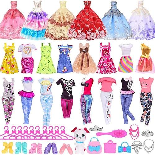 39 Sets 11,5-Zoll- und 30-cm-Puppenkleidungszubehör, Spielzeug für grenzüberschreitende Kindergärten und süße rosa Puppen