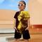 T-Shirt und Shorts mit 3D-Grafik für Jungen, Löwe, Tier, Kleidung, T-Shirt-Set, Kurzarm, 3D-Drucke, Sommer, Frühling, Aktiv, Sport, Mode, Polyester, Kinder, 4–12 Jahre, Outdoor, Straße, Urlaub, normale Passform