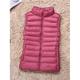 Damen Puffer Weste Weste Steppweste Windundurchlässig warm halten Outdoor Weihnachten Strasse Freizeitskleidung Zip Reisverschluss Ständer Modisch Outdoor Brautkleider schlicht Minimalismus Glatt