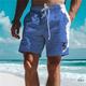 Surf Herren Resort 3D-bedruckte Boardshorts Badehose elastische Taille Kordelzug mit Mesh-Futter Aloha Hawaii-Stil Urlaub Strand S bis 3XL