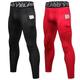 Herren Kompressionshose Laufhose Lang Tights Running mit handytasche Grundschicht Sportlich Winter Spandex Atmungsaktiv Schweißableitend Power Flex Fitness Fitnesstraining Laufen Dünn Sportbekleidung