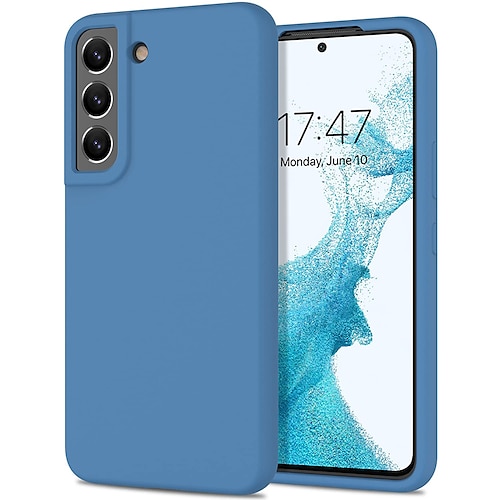 Handy Hülle Handyhüllen Für Samsung Galaxy S26 Ultra Plus S25 S24 S23 S22 S21 FE S21 Ultra Plus S20 A32 Rückseite Silikonhülle Anti-Drop Stoßfest Einfarbig Silikon Image