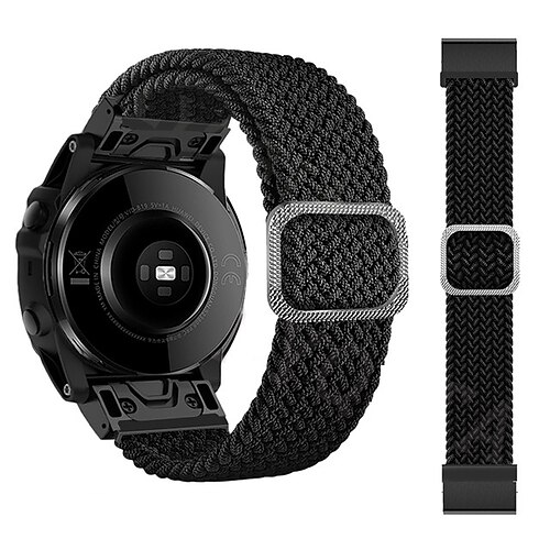 Uhrenarmband für Garmin Fenix 7 7X 6 6X Pro Epix Pro 47mm 51mm Instinct 2X Approach S70 47mm S62 S60 Forerunner 955 945 Epix Marq Descent Quatix 22mm 26mm Nylon Ersatz Gurt 22mm 26mm Geflochten Image