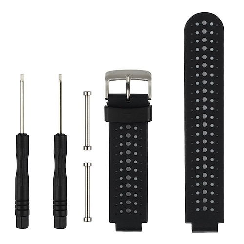 Uhrenarmband für Garmin Forerunner 220/230/235/620/630/735XT Approach S20 / S6 / S5 Silikon Ersatz Gurt mit Entfernungswerkzeug Wasserdicht Atmungsaktiv Sportarmband Armband Image