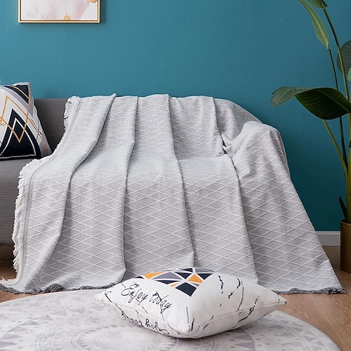 Sofabezug Boho Sofadecke Überwurf Handtuch für Eckcouch Sessel Loveseat 4- oder 4- oder 3-Sitzer L-Form Kratzfest Katze waschbar Image