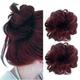 Farbe wird oranger sein als die Farbe 119b (Kupfer)! iluu 2pcs Mode chaotisch Haarknoten Erweiterungen Chignons Haar Kunsthaar Scrunchie Scrunchy Hochsteckfrisur Haarteil für Frauen Party