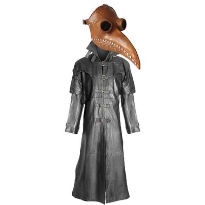 Weihnachten Mode Besonders Mantel Maskerade Trenchcoat Pestdoktor Einfarbig Herren Halloween Karneval Maskerade Party Halloween Erwachsene Mantel Image