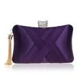 Damen Clutch Abendtasche Handgelenk-Tasche Clutch-Taschen Seide Party Brautparty Festtage Quaste Kette Hohe Kapazität Leichtgewichtig Langlebig Feste Farbe Silber Schwarz Blau