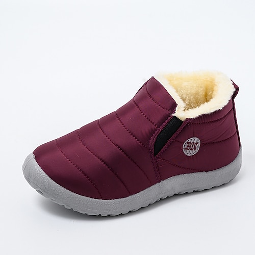 wasserdichte Winterstiefeletten für Herren und Damen – warme Schlupfschuhe mit Fellfutter für Outdoor-Aktivitäten Image