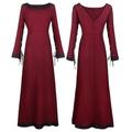 Mittelalterlich Renaissance Vintage-Kleid Kleid Tunikakleid Vikinger Ranger Elfen Damen Maskerade Party Kleid