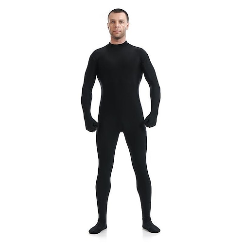 Zentai-Anzüge Ganzkörperanzug Bodysuit Karnevalskostüm Ganzkörperanzug Paar Herren Damen Sex Einfarbig Elasthan Lycra Kostüm für Halloween Erwachsene Image