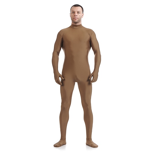 Zentai-Anzüge Ganzkörperanzug Bodysuit Karnevalskostüm Ganzkörperanzug Paar Herren Damen Sex Einfarbig Elasthan Lycra Kostüm für Halloween Erwachsene Image