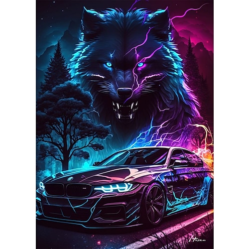 Druck Gerollte Leinwand - Auto Modern Kunstdrucke Image