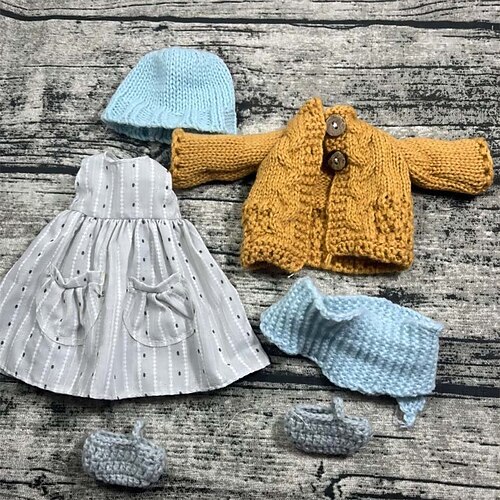 Waldorf Puppe Kleiderwechsel Materialtasche Persönlichkeit Set Waldorf handgemachte Muppet Puppe Weihnachtsgeschenk