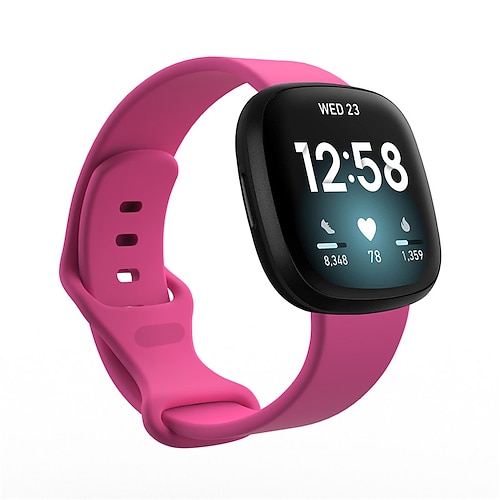 Uhrenarmband für Fitbit Versa 3 Sense Silikon Ersatz Gurt Atmungsaktiv Sportarmband Armband Image