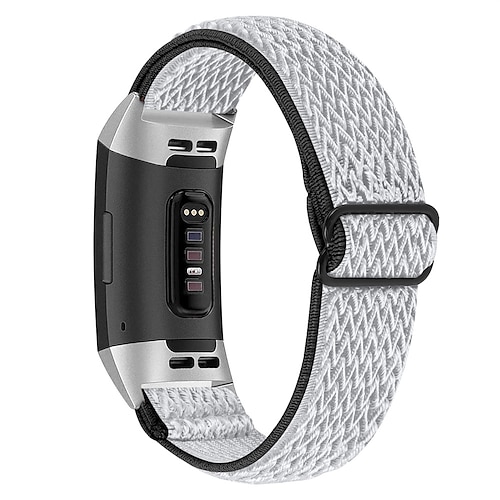 Smartwatch-Band Kompatibel mit Fitbit Charge 4 / Charge 3 / Charge 3 SE Charge 5 Charge 2 Nylon Smartwatch Gurt Geflochten Verstellbar Atmungsaktiv Solo-Loop Ersatz Armband Image