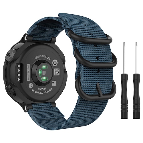 Uhrenarmband für Garmin Forerunner 220/230/235/620/630/735XT Approach S20 / S6 / S5 Nylon Ersatz Gurt mit Entfernungswerkzeug Verstellbar Atmungsaktiv Sportarmband Armband Image