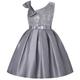 kinderkleidung Mädchen Party Kleid Feste Farbe Ärmellos Leistung Hochzeit Pegeant Elegant Süß Baumwolle Übers Knie abendkleider Kleid mit Blumenstickerei A Linie Kleid Sommer Frühling 3-10 Jahre Rote