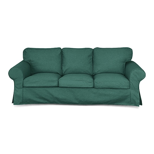 3-Sitzer Sofa Bezug Ektorp Couchbezug mit 3 Kissenbezügen und 3 Rückenlehnenbezügen Ektorp abnehmbarer waschbarer Möbel-Schutz Image