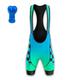 21Grams Herren Radhose kurz mit Trägern Bib Shorts Fahhrad Trägerhose Unten MTB Mountain Rennrad Sport Schottenstoff Kariert 3D-Pad Radfahren Atmungsaktiv Rasche Trocknung Gelb Blau Polyester Elasthan