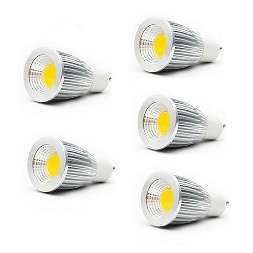 5 Stück 5 W LED Spot Lampen 3000/6500 lm GU10 GU5.3(MR16) E26 / E27 MR16 1 LED-Perlen COB Warmes Weiß Kühles Weiß 85-265 V / RoHs / CCC