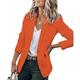 Damen Blazer Täglich Valentinstag Frühling Herbst Standard Mantel Regular Fit warm halten Traditionell-Klassisch Minimalismus Jacken Langarm Feste Farbe gestrickt Dunkelgrau Weiß Schwarz