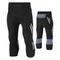 TRYSIL Herren ¾ Radhose Fahhrad Hosen / Regenhose MTB Mountain Rennrad Sport Einfarbig Atmungsaktiv Komfortabel Schwarz Schwarz Silber Polyester Bekleidung Fahrradbekleidung / Mikro-elastisch