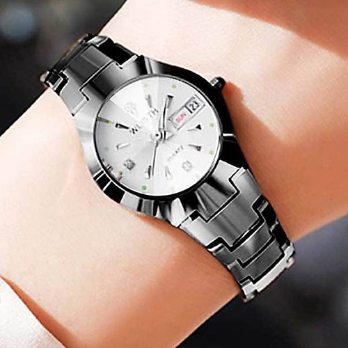 Armbanduhr Quarzuhren für Damen Analog-Digital Quarz Stilvoll Modisch Luxus Wasserfest Kalender leuchtend Metall Legierung / Nachts leuchtend