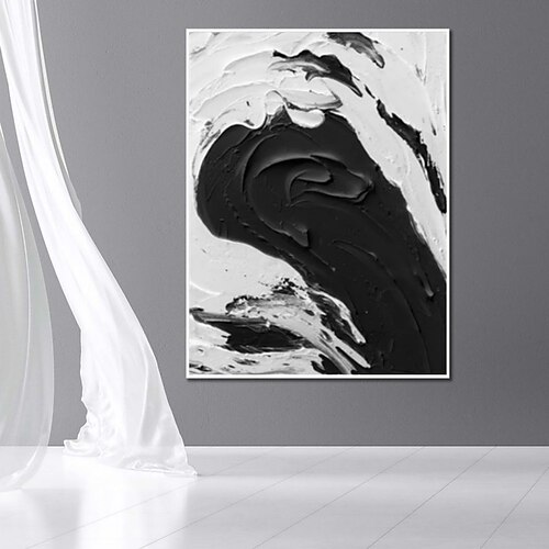 Handgefertigtes Ölgemälde, Material, Wandkunst, Dekoration, Stil, Verkaufsargumente, Inhaltsthema, verwendet für Heimdekoration, rollendes, rahmenloses, ungedehntes Gemälde Image