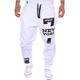 Herren Aktiv Jogginghose Trainingshose Jogginghose Jogger Hose Hosen Kordelzug Elastische Taille Buchstabe In voller Länge Strasse Sport Freizeitskleidung Aktiv Sport Lockere Passform Schwarz / Rot