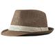 Herren Strohhut Sonnenhut Panamahut Fedora-Trilby-Hut Blau Braun Reine Baumwolle Klassisch Retro Reine Farbe Party 1920er Jahre Mode Vintage Party Alltagskleidung Farbblock Draussen Reise