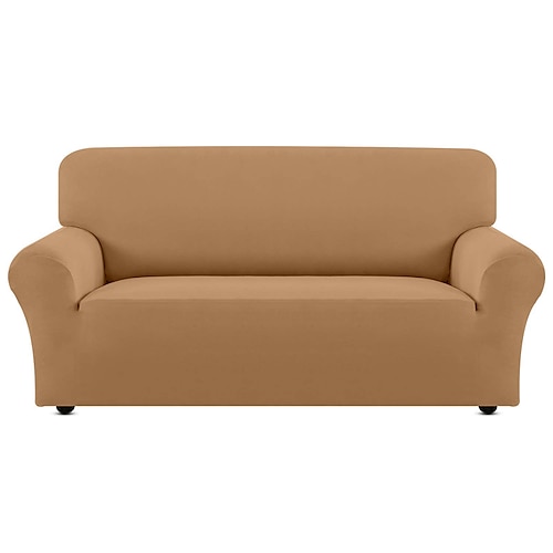 Stretch-Sofabezug, Schonbezug, burgunderfarben, elastisch, Sofagarnitur, Sessel, Loveseat, 4- oder 3-Sitzer, L-förmiges Sofa, Möbelschutz, Anti-Rutsch-Bezug, weich, waschbar Image