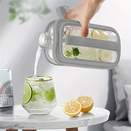 1 Stück Eiskugelbereiter Wasserkocher Küche Bar Zubehör Gadgets kreative Eiswürfelform 2 in 1 multifunktionaler Behältertopf Image