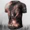 Herren Grafik Tiermotiv Löwe Glaube T Shirt Kurzarm T-Shirt 3D-Druck Rundhalsausschnitt Hemd Vintage Mode Designer Outdoor Täglich Sport Rote Blau Braun Frühling Sommer Bekleidung S M L XL 2XL 3XL
