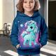 Kinder Mädchen Kapuzenshirt Langarm 3D-Druck Einhorn Tier Tasche Rosa Kinder Oberteile Herbst Winter Modisch Strassenmode bezaubernd Täglich Innen Outdoor Regular Fit 3-12 Jahre