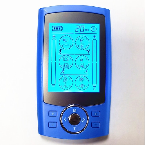 Tens Unit Muskelstimulator elektronisches PMS-Pulsmassagegerät für Schock-Physiotherapie Rückenschmerzen Linderung Ischias und Schulter Erholung Image