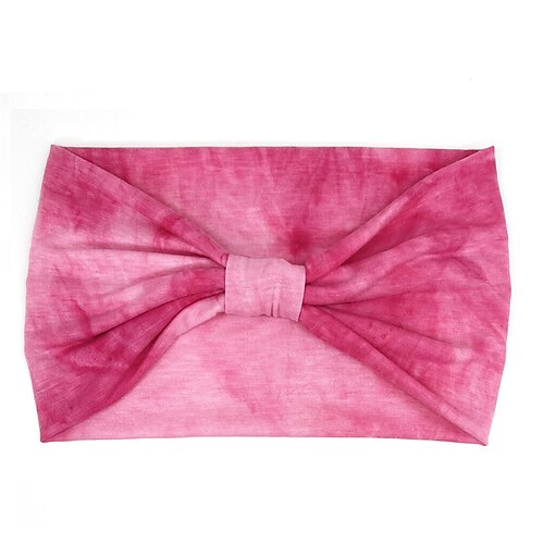 Breite Stirnbänder für Frauen, geknotetes Stirnband, Damen-Kopfwickel, dehnbare Haar-Accessoires, Bänder, Batikfärbung, 1 Stück Image